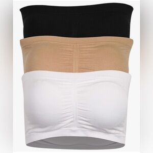 Triple Pack Bandeau Bra Set